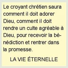 LA VIE ETERNELLE